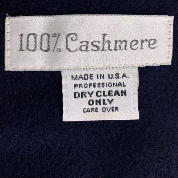 100% Cashmere Navy Blazer Jacket Vintage Stunning! - Picture 5 of 17